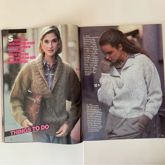 Knitting With Simplicity Magazine 30 Winning Fall Designs Full Patterns Included - Picture 8 of 17